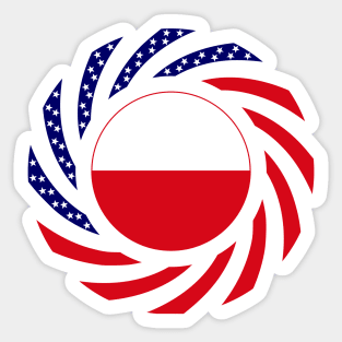 Polish American Multinational Patriot Flag Sticker